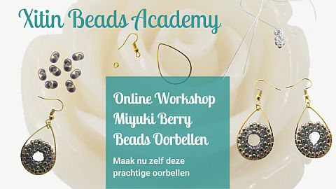 Online Workshop Miyuki Berry Beads Oorbellen